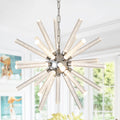 24-Light Bubble Pillar Chandelier