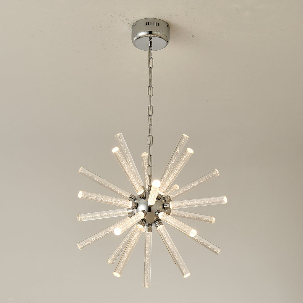 24-Light Bubble Pillar Chandelier