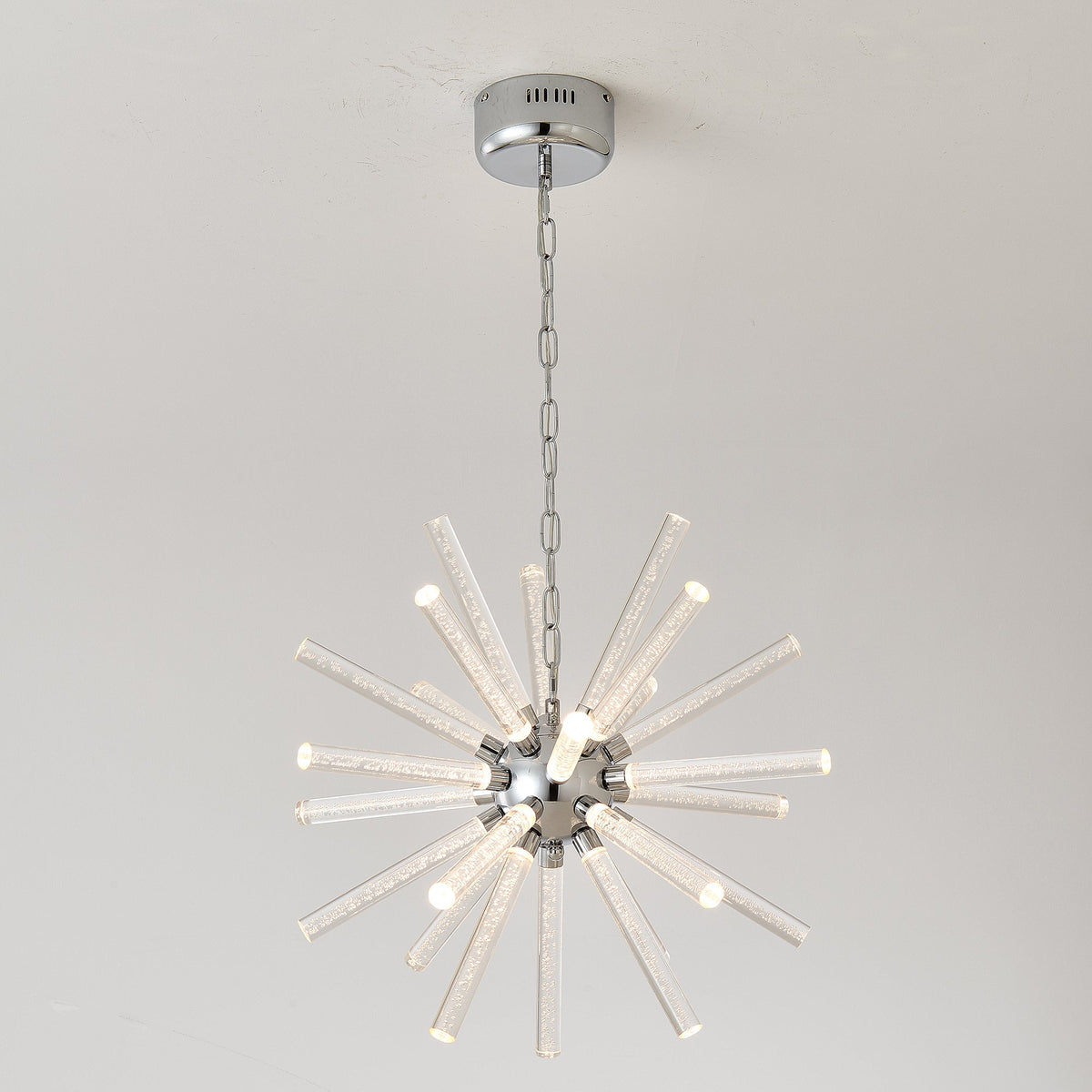 24-Light Bubble Pillar Chandelier