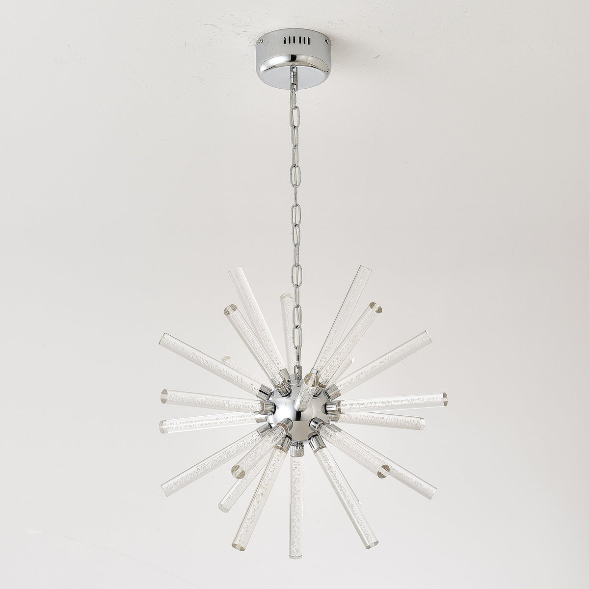 24-Light Bubble Pillar Chandelier